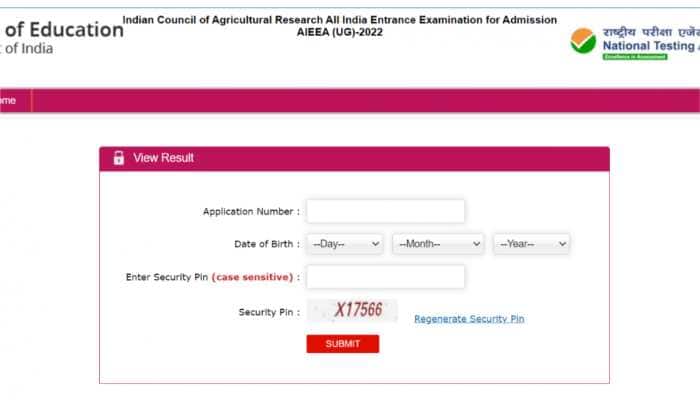 ICAR AIEEA result 2022: NTA announces results for UG programmes at icar.org.in- Direct link here