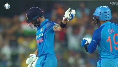 Virat Kohli acts SELFLESSLY and tells Dinesh Karthik to keep hitting after missing fifty, become 1st Indian to achieve THIS, WATCH