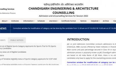 JAC Chandigarh Counselling 2022: Round 3 submission of online fee last date TODAY at jacchd.admissions.nic.in- Check details here
