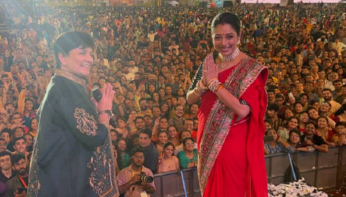 Rupali Ganguly recreates her popular dialogue from 'Anupamaa' on stage with Falguni Pathak- WATCH