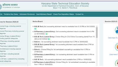 HSTES Counselling 2022: Haryana B.Tech, B.E Second Allotment result RELEASED at techadmissionshry.gov.in- Here’s how to check