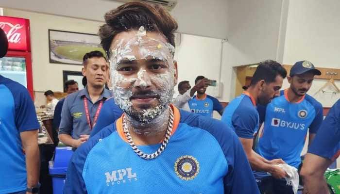 WATCH: Rishabh Pant gets CAKE plastered all over his face on 25th birthday 