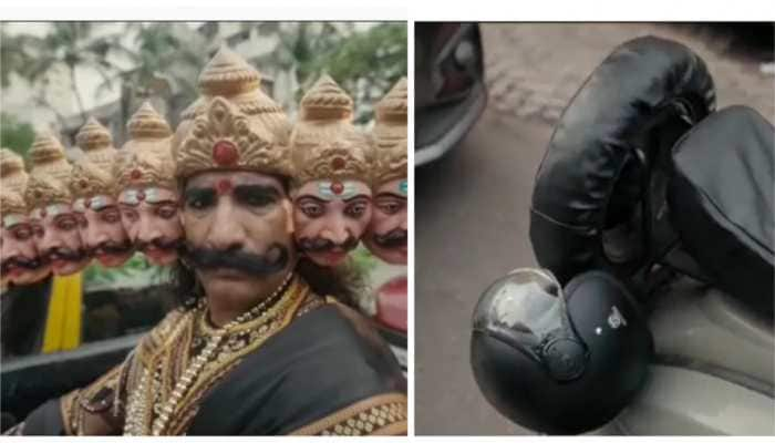 Dussehra 2022: Mumbai Police uses ‘RAVANA’ motif to make Mumbaikars aware of helmet safety rules- WATCH