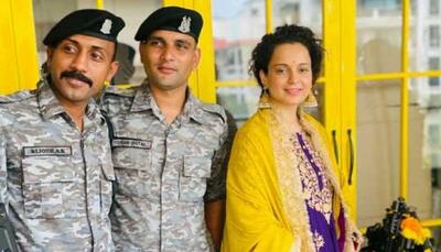 Kangana Ranaut celebrates Dussehra with CRPF personnel, shares pics