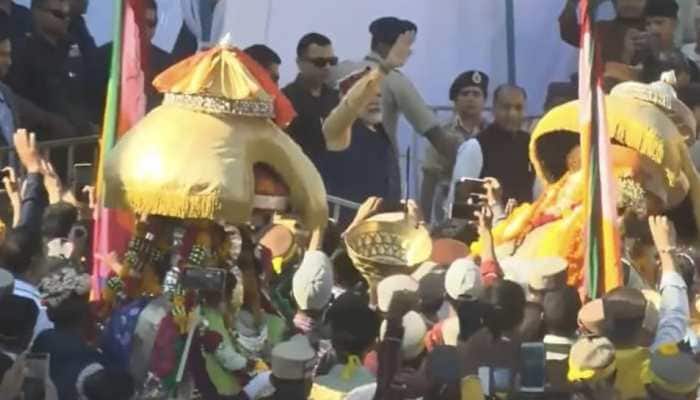 PM Narendra Modi attends Kullu Dussehra Festival in Himachal - Watch