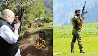 Amit Shah visits family of slain J&K cop Mudasir Sheikh in Uri, says his 'sacrifice is an inspiration'