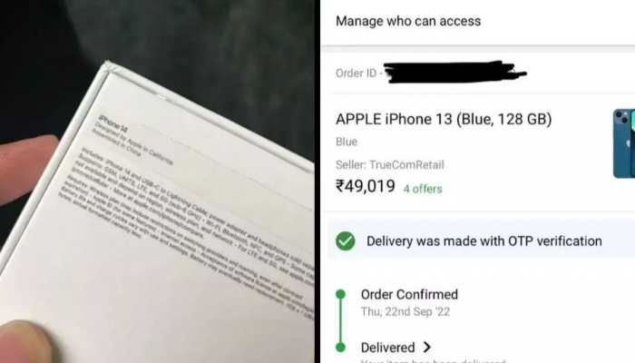 Flipkart customer orders iPhone 13 but receives iPhone 14 instead in  delivery; Twitterati make FUN | Technology News | Zee News