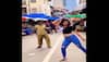 girl dance with auto-rickshaw driver