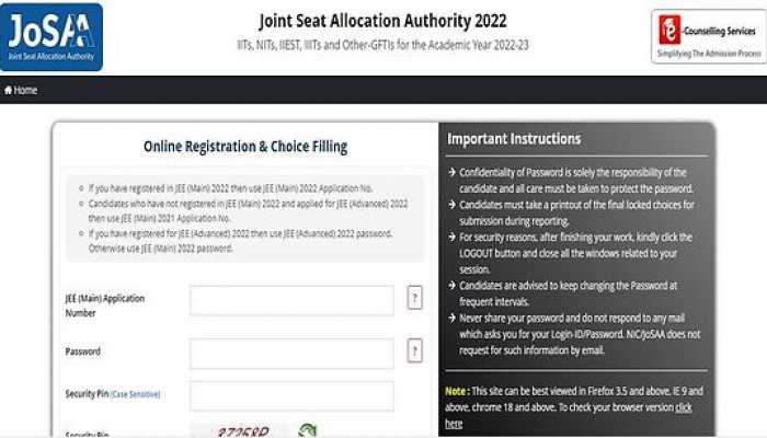 JoSAA 2022 Round 4 Seat Allotment Result to be RELEASED TODAY at 5 PM on josaa.nic.in-  Here’s how to check