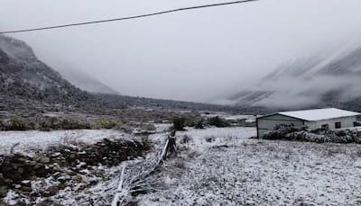 Uttarakhand's Pithoragarh receives heavy snowfall, key roads blocked