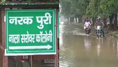 'Narak Puri, Keechad Nagar': Agra residents protest against waterlogged roads in unique manner
