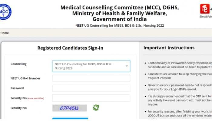 NEET UG 2022 Counselling: Round 1 registration begins at mcc.nic.in- Here’s how to apply