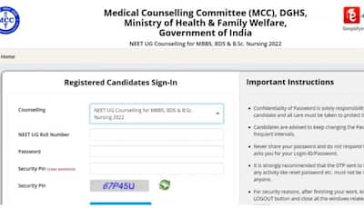 NEET UG 2022 Counselling: Round 1 registration begins at mcc.nic.in- Here’s how to apply