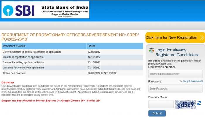 SBI PO Recruitment 2022: Hurry! Last 2 days to apply for over 1600 posts at sbi.co.in, direct link here