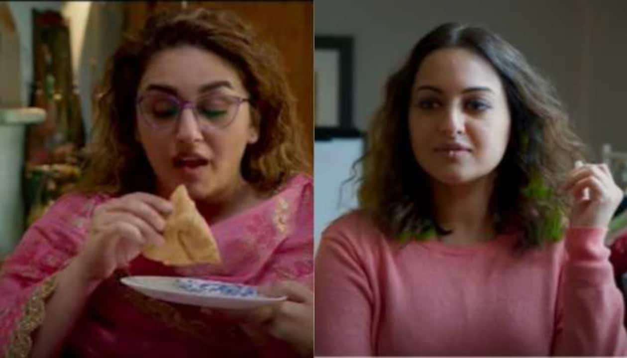 Sonakshi Xxnx - Double XL trailer: Sonakshi Sinha, Huma Qureshi fight against body shaming  in this social comedy | Movies News | Zee News