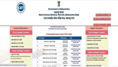 MHT CET Final Merit List 2022 RELEASED on mahacet.org- Direct link to check list here