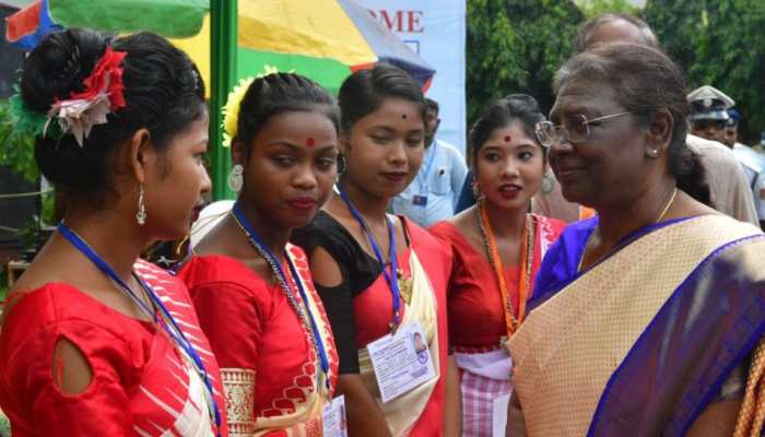 President Murmu interacts with women tea workers in Tripura, says they represent state&#039;s &#039;social diversity&#039;