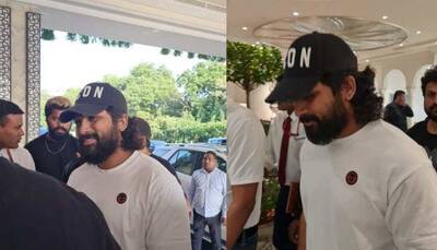 Allu Arjun keeps his fashion game on as he arrives in Delhi for an event- Watch 