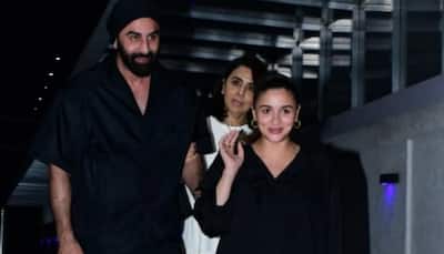 Ranbir and his mom Neetu adorably help preggers Alia get down the stairs, fans are in love: WATCH