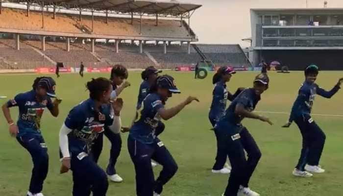 WATCH: Sri Lanka women celebrate their win over Pakistan women dancing post-game