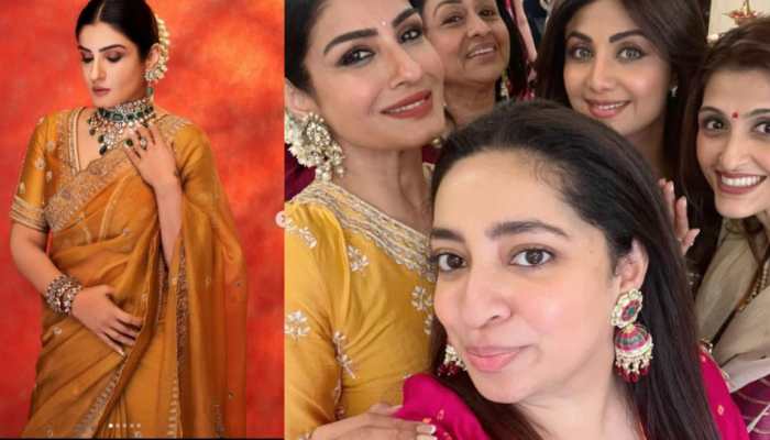 Karwa Chauth 2022 today: Raveena Tandon to Shilpa Shetty, celebs gather at Sunita Kapoor's house for puja celebrations