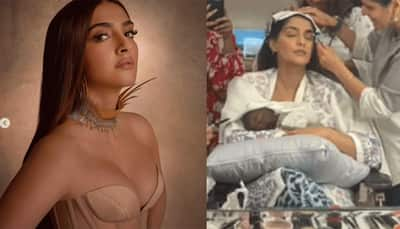 Sonam Kapoor breastfeeds her son Vayu as she gets her makeup done, husband Anand Ahuja reacts: WATCH