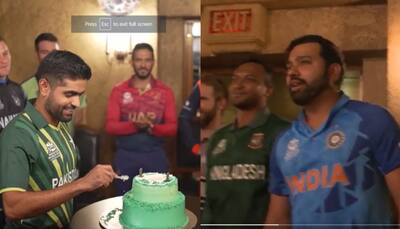 Babar Azam celebrates birthday with Rohit Sharma, video goes viral - WATCH