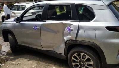 New Maruti Suzuki Grand Vitara delivery goes WRONG, accident results in massive damage