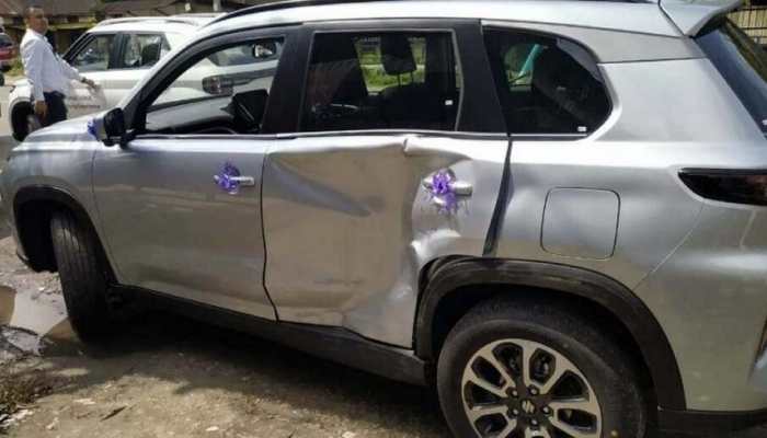 New Maruti Suzuki Grand Vitara delivery goes WRONG, accident results in massive damage
