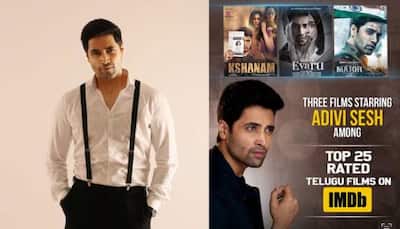 Adivi Sesh becomes the only Telugu actor to have three films on IMDb Top 25 list! 