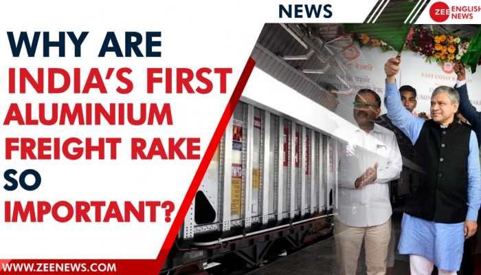 Railway Rake Railway minister inaugurates India’s first all-aluminium freight rake ...