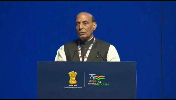 &#039;India will emerge as world&#039;s defence manufacturing hub in next 25 years&#039;: Rajnath Singh at DefExpo22