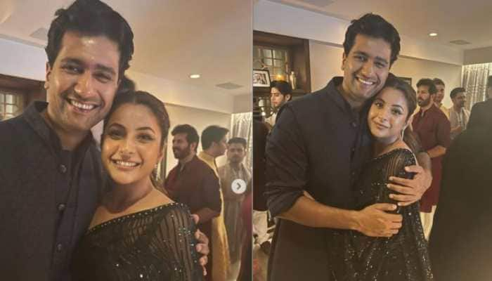 Shehnaaz Gill meets Vicky Kaushal at Ramesh Taurani&#039;s Diwali bash, shares pics  