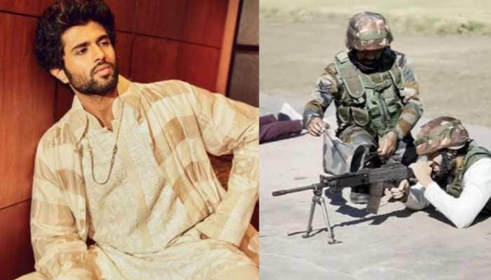 Vijay Deverakonda spends time with soldiers, shares video-Watch