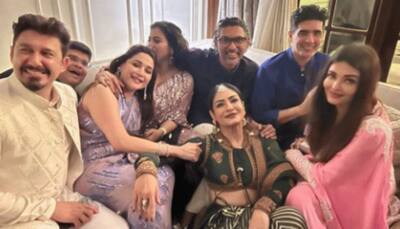 Aishwarya Rai Bachchan parties with Raveena Tandon at Manish Malhotra's Diwali bash: PIC