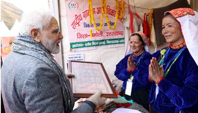 PM Narendra Modi attends ‘Saras Mela’ in Uttarakhand’s Mana village; interacts with artisans