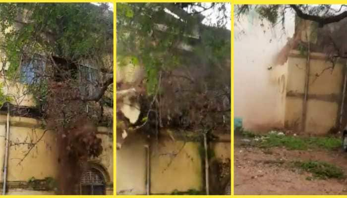 First floor of Maharani’s Science College in Mysuru collapses- Watch