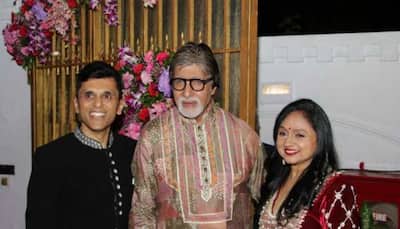 Amitabh Bachchan attends producer Anand Pandit's Diwali bash-Pic inside