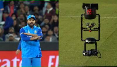 Watch: Rohit Sharma gets angry as 'Spider Cam' denies India Shan Masood's wicket