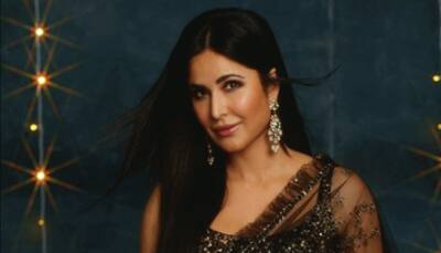 Katrina Kaif looks like a million bucks in shimmery saree on Choti Diwali, leaves husband Vicky Kaushal spellbound