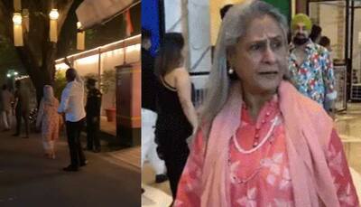Jaya Bachchan gets angry at paps once again, calls them 'intruders' as they try to capture Bachchans at Pratiksha for Diwali puja - Watch