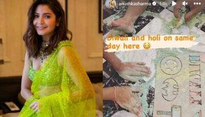 Anushka Sharma drops cute PIC as daughter Vamika celebrates Holi and Diwali together!
