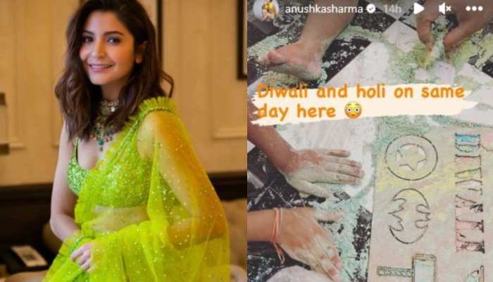 Anushka Sharma drops cute PIC as daughter Vamika celebrates Holi and Diwali together!