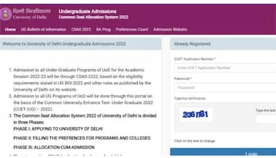 DU Admission 2022: CSAS Round 1 last date to pay fees at du.ac.in- Check details here