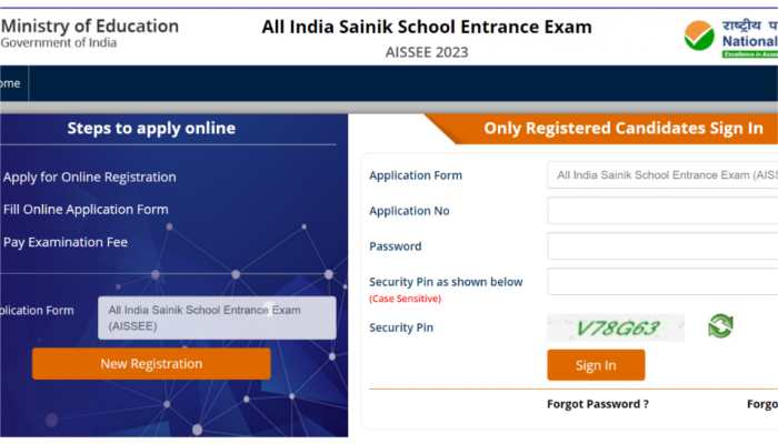 AISSEE 2023 registrations begins at aissee.nta.nic.in- Here’s how to apply