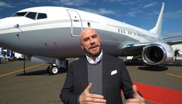 Hollywood actor John Travolta gives tour of his &#039;favourite&#039; uber-LUXURIOUS Boeing Business Jet: Watch video