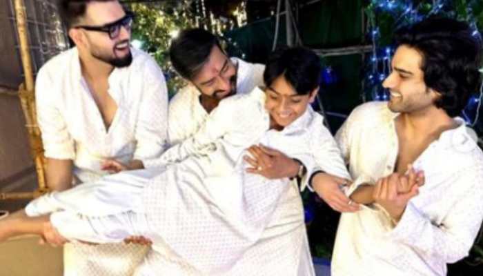 Ajay Devgn shares pics from Diwali celebration, caption reminds netizens of Amitabh Bachchan's 'Mohabbatein'-See