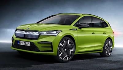 Skoda Enyaq RS iV breaks cover with 'Mamba Green' paint scheme: Range, design, features & more