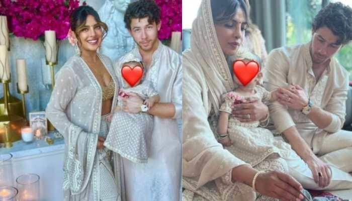 Priyanka Chopra-Nick Jonas celebrate FIRST Diwali with daughter Malti Marie, wear matching outfits- SEE PICS 