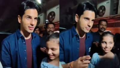 Sidharth Malhotra meets a young girl named Kiara, fans say he is ‘blushing’- Watch  